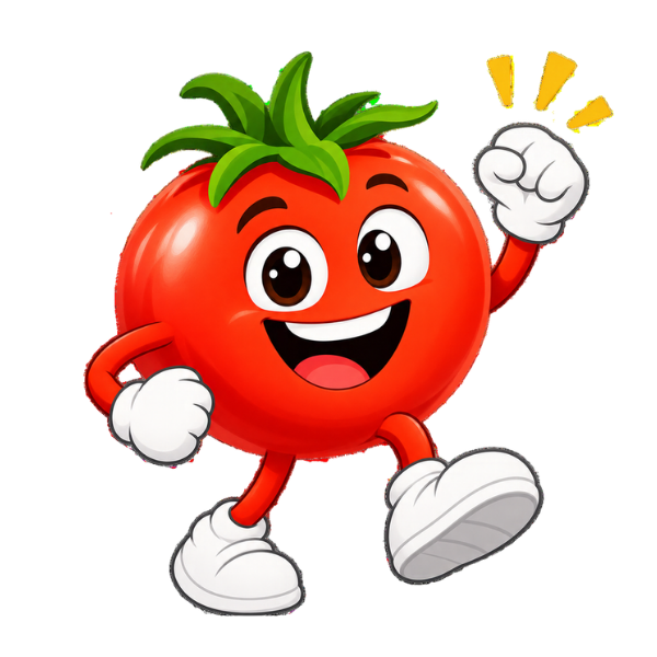 Tommy the Tomato in the Market Veggies market